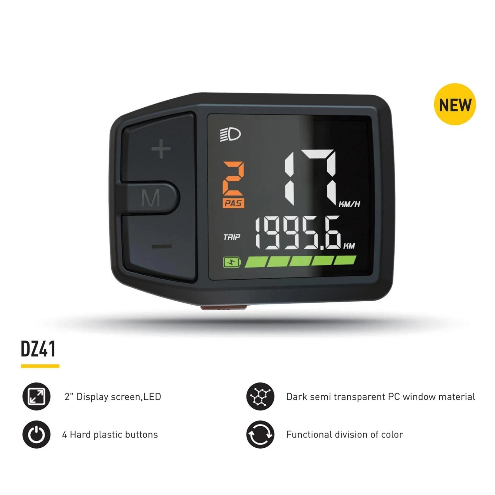 E-Bike 24V/36V/48V DZ41 LCD Display for BAFANG BBS01 BBS02 BBSHD Mid-Motor UART