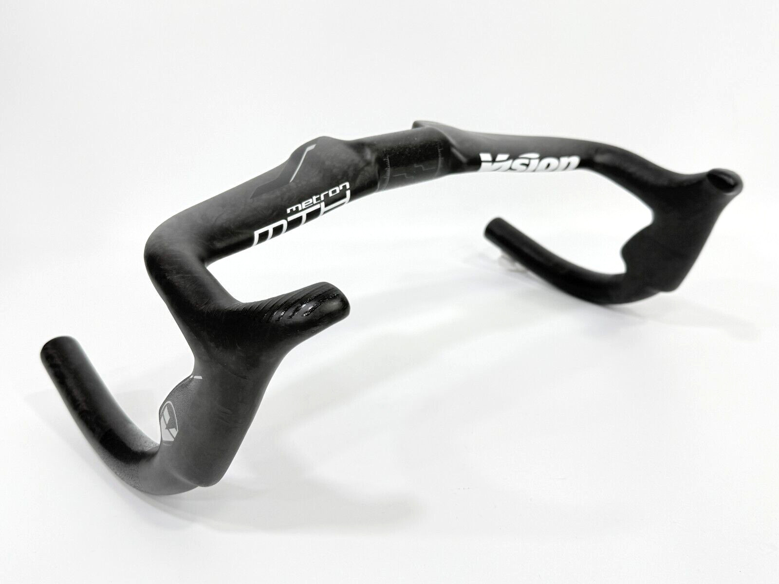 Vision Metron Track 31.8x365mm Carbon Drop Bar Handlebar (White Logo)