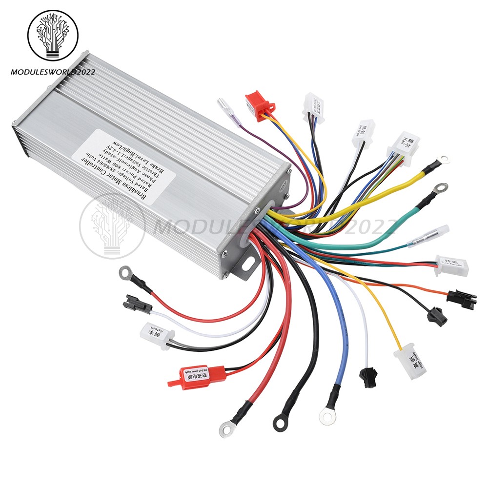 Brushless Controller 36V48V60V64V72V 350W 500W-1500W 5000W for Electric Bicycle