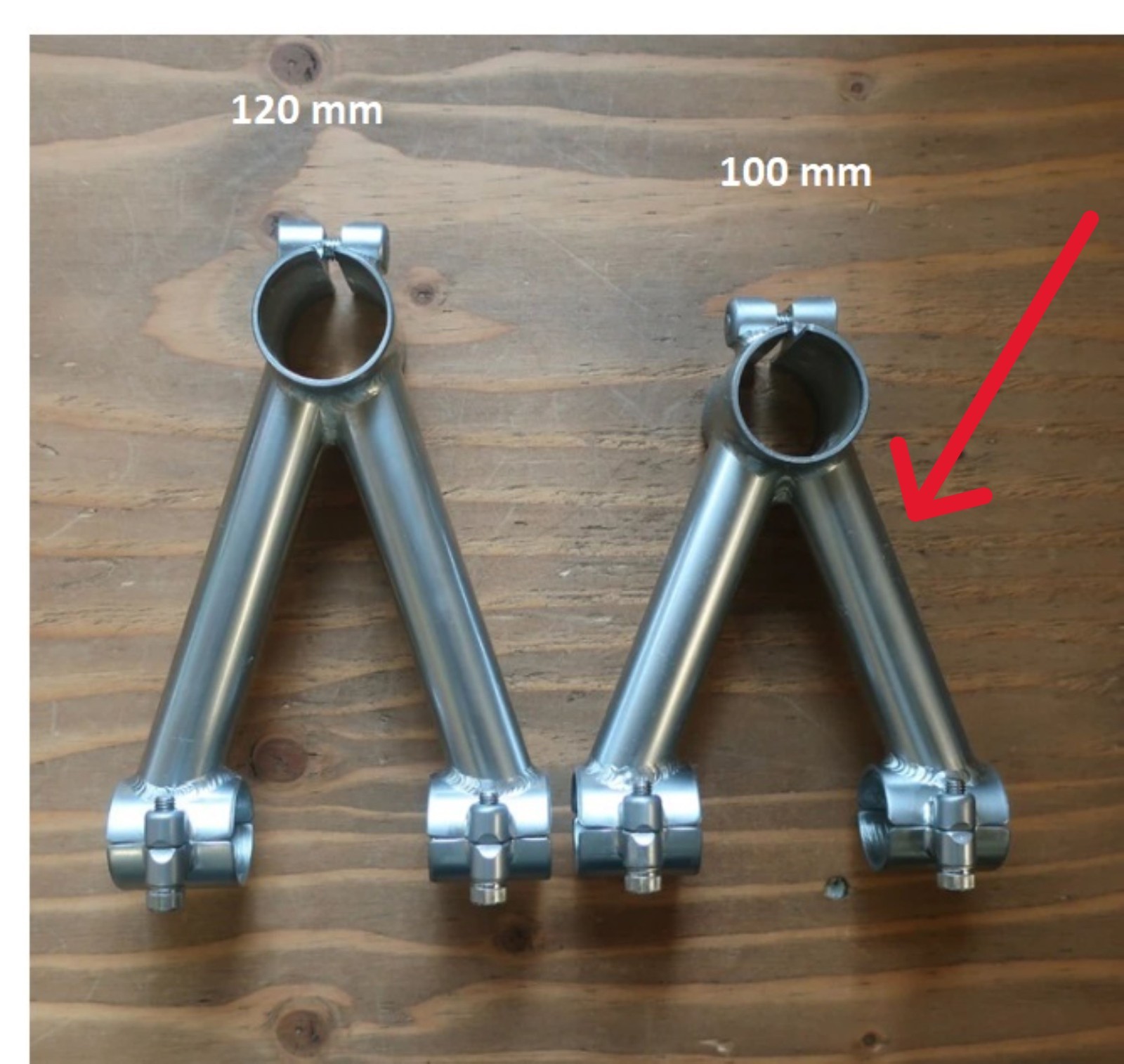 Nitto V4 stem – 100mm – zero degree rise – silver