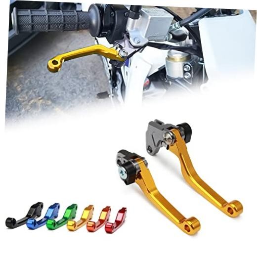 Dirt Bike Clutch Brake Lever for RM85 2005-2017, RM125/250 2004-2008, Gilt Gold