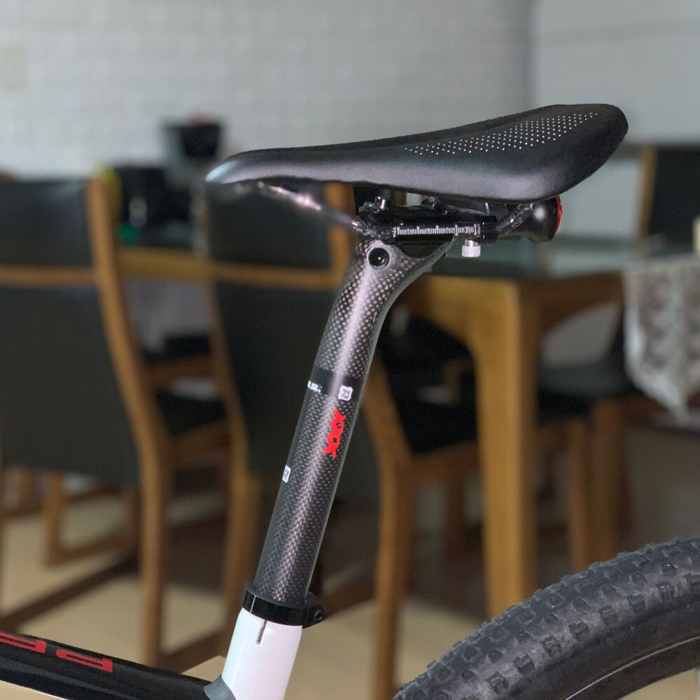 Carbon Bike Seat Post Bicycle Seatposts MTB Road Bike Seat Tube Offset 25 Matte