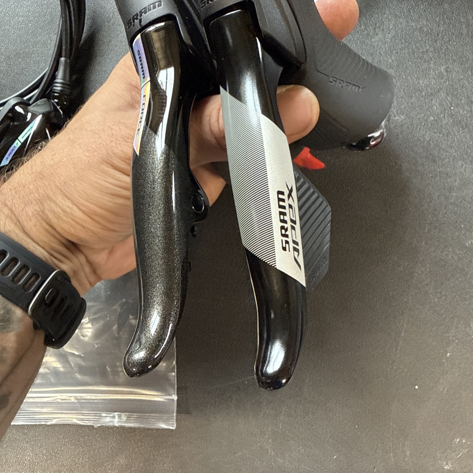 Sram Force/apex D1/d2 Axs Shifter Set 1000/1700mm Hydraulic Disc (NW)