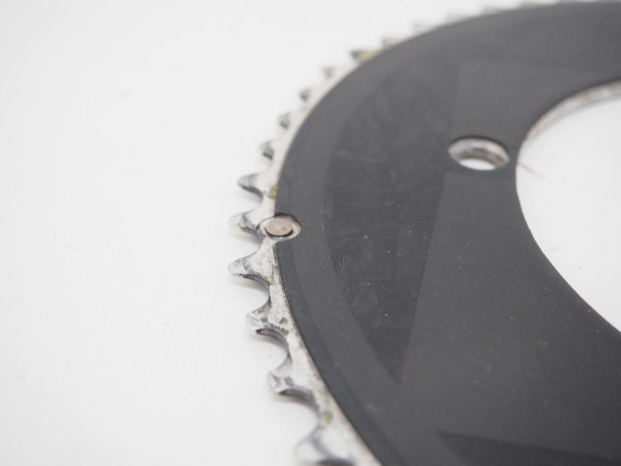 FSA/Vision 54t (For 2x 42t) Carbon Tri TT Chainring BB386EVO Black (Outer Only)