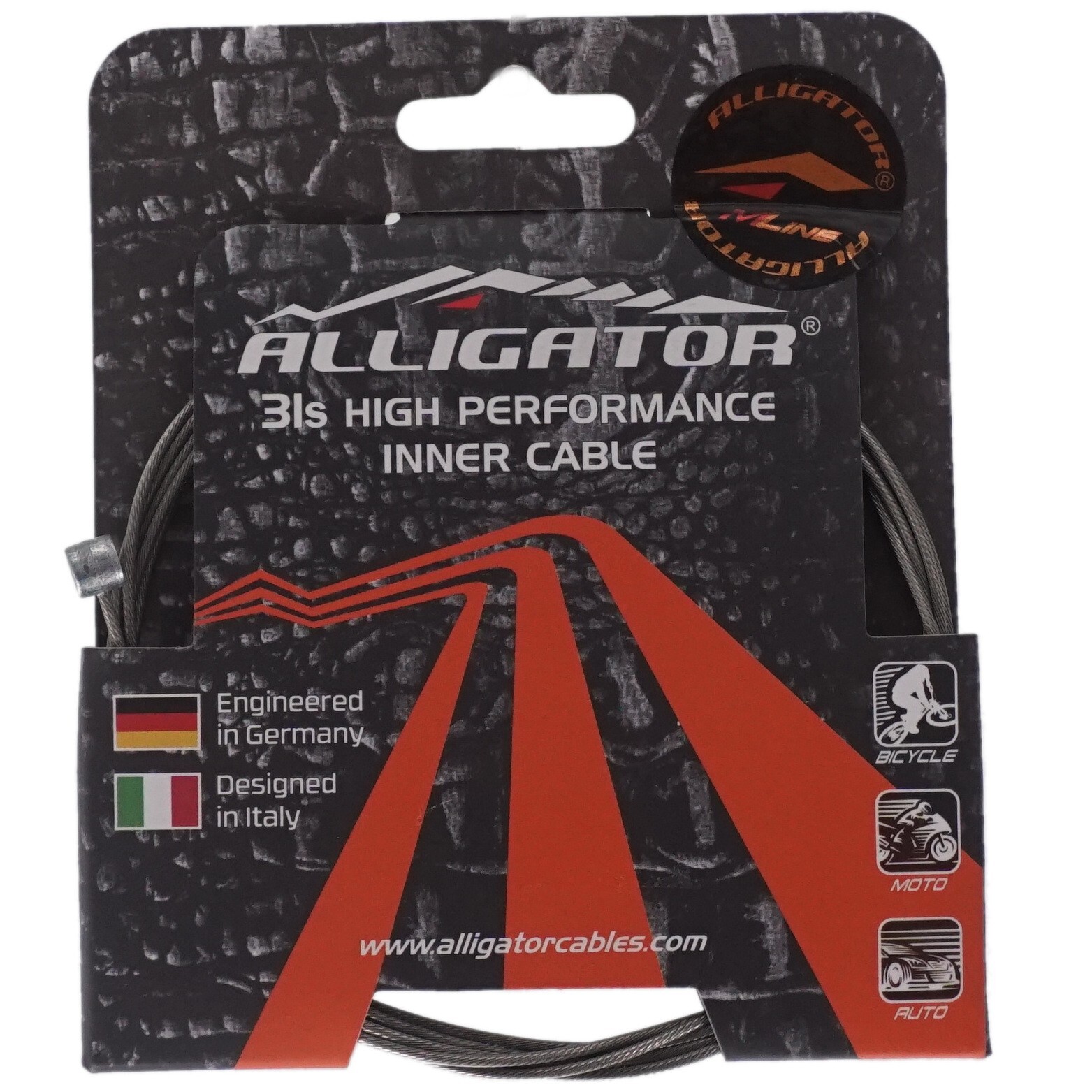 Alligator B-31 Strand 1.5x1700mm Ultra Slick Stainless MTB Bike Brake Cable