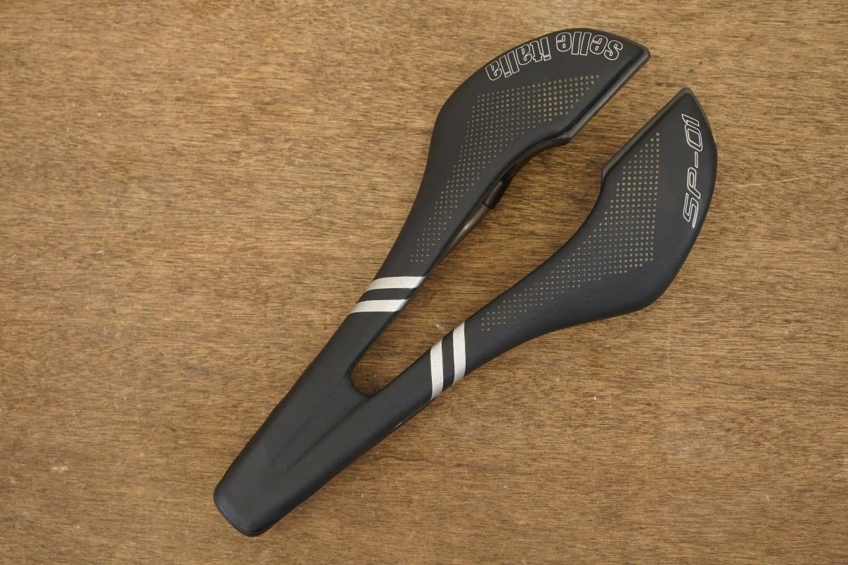 132mm Selle Italia SP-01 Superflow Titanium Rail Road Saddle 198g