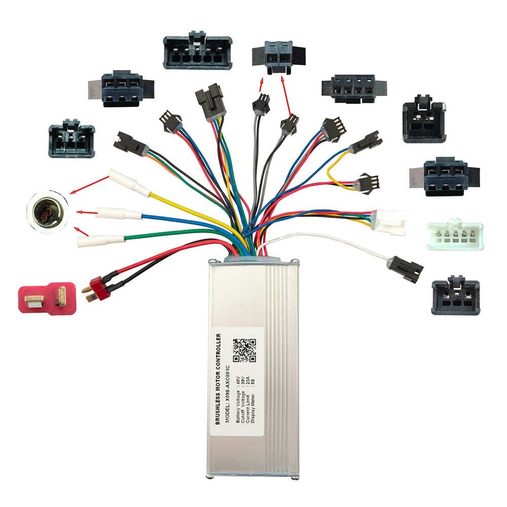 Brushless Motor Controller X098-AXC001C 48V 23A Electric Bike Conversion Kit 5S