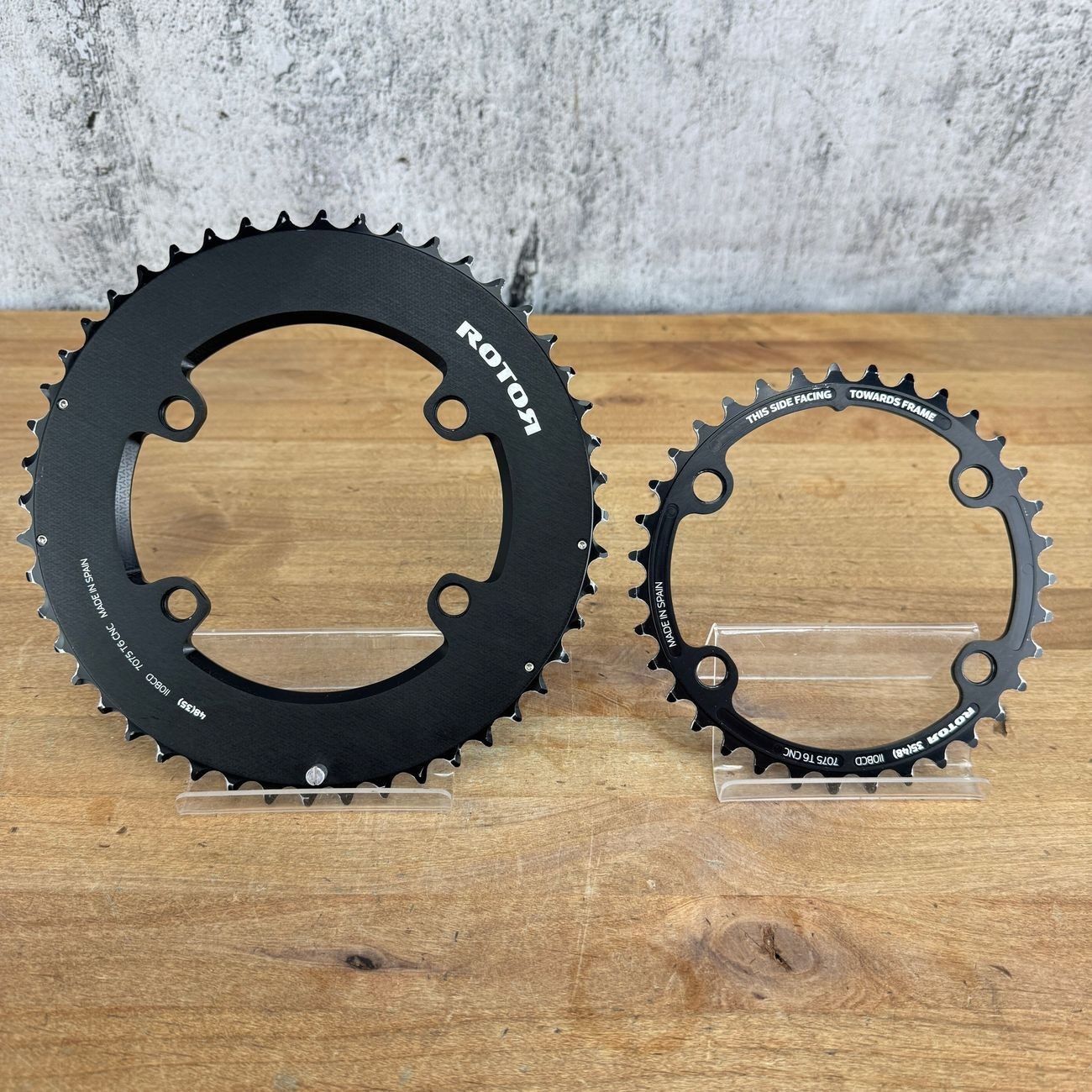 Light Use! Rotor Round Chainring Set 4-Bolt 110BCD 48/35t 12-Speed for Sram AXS