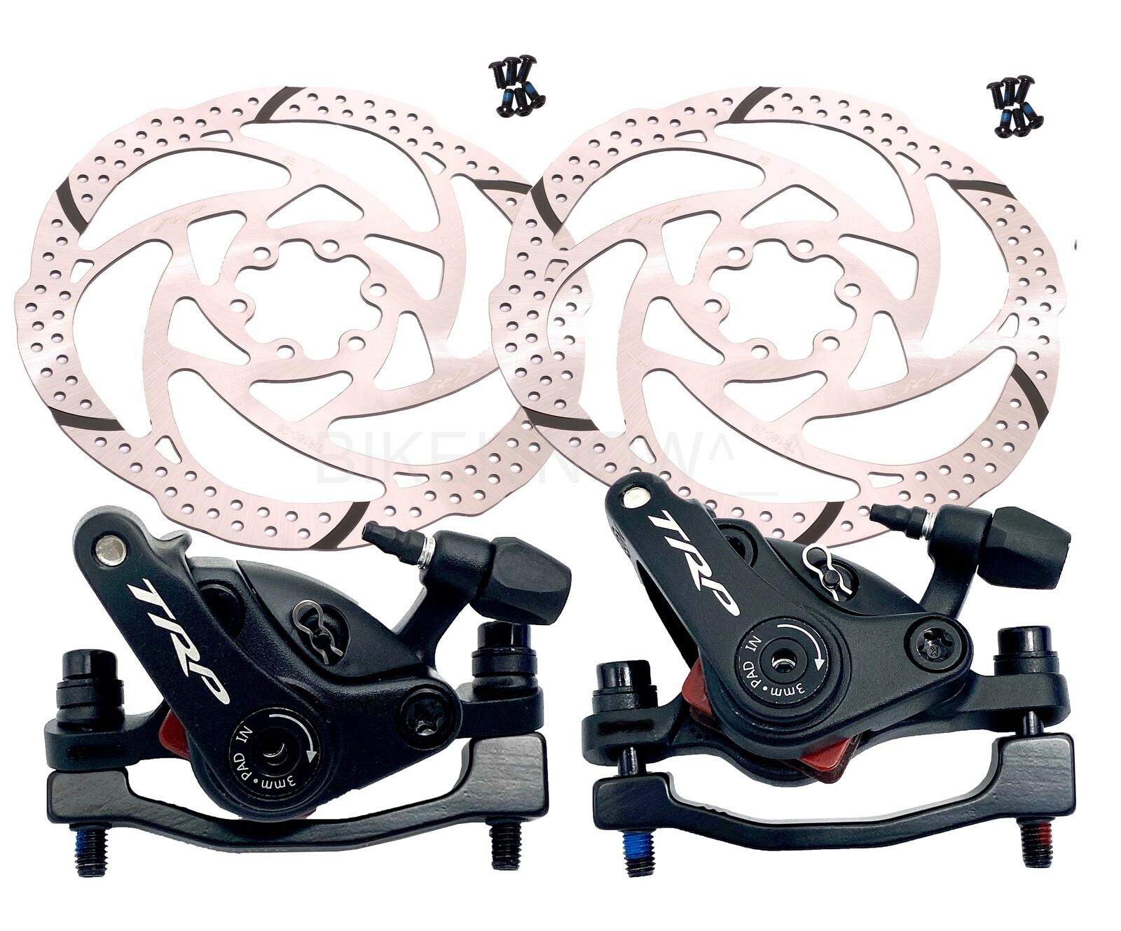 TRP Spyke Front+Rear 180mm MTB Bike Mechanical Disc Brake Caliper PM Post Mount
