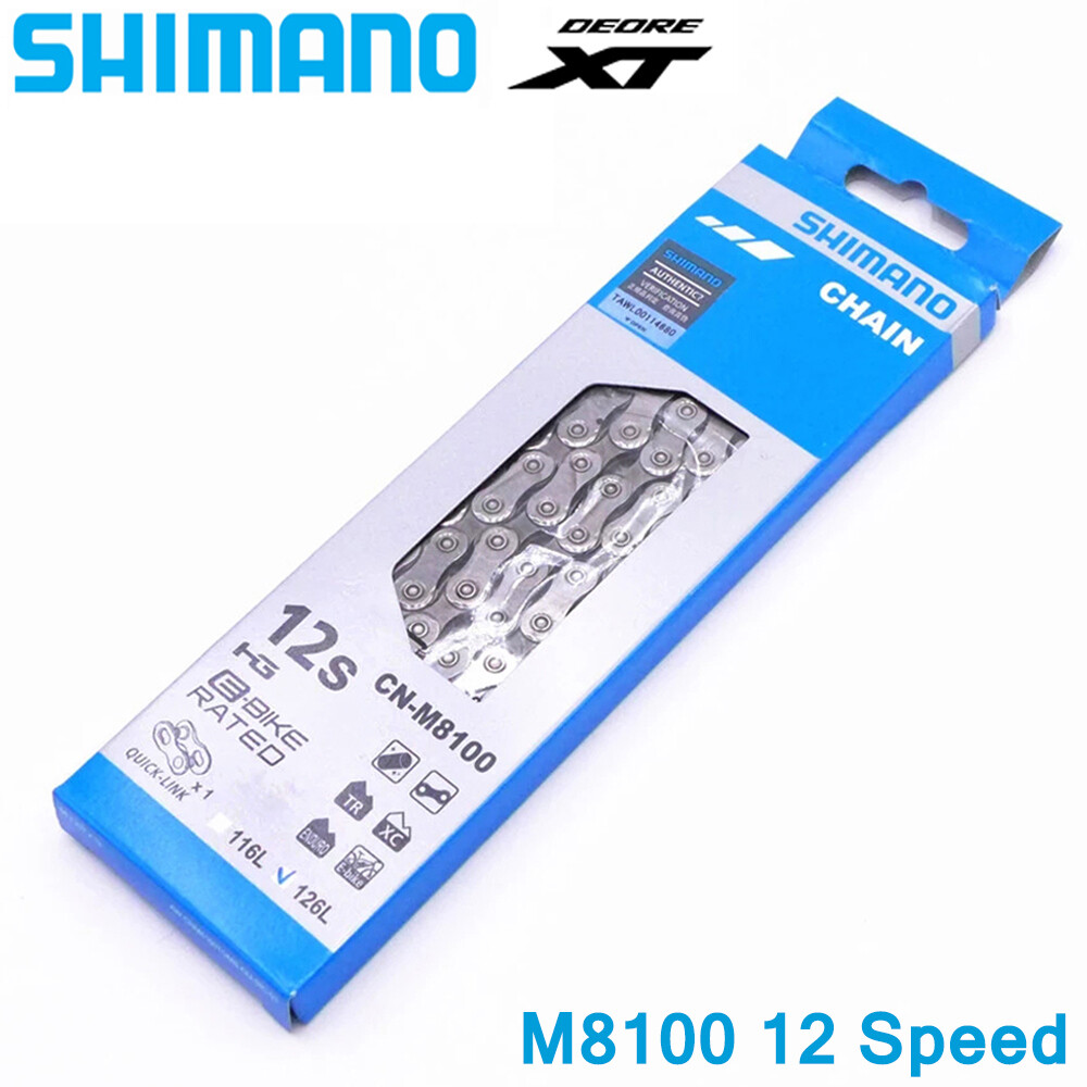 SHIMANO 12 Speed Bicycle Chain DEOER XT CN-M8100 Road MTB Bike Chain 126 Links