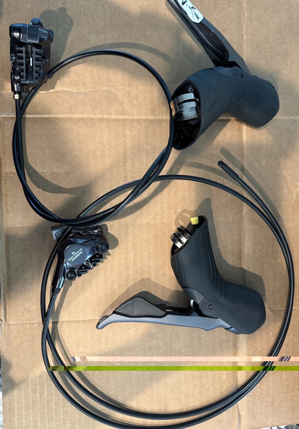 Shimano GRX 12-Speed Drop Bar Brake/Shifter Set w/ BR-RX820 Calipers Black 1x