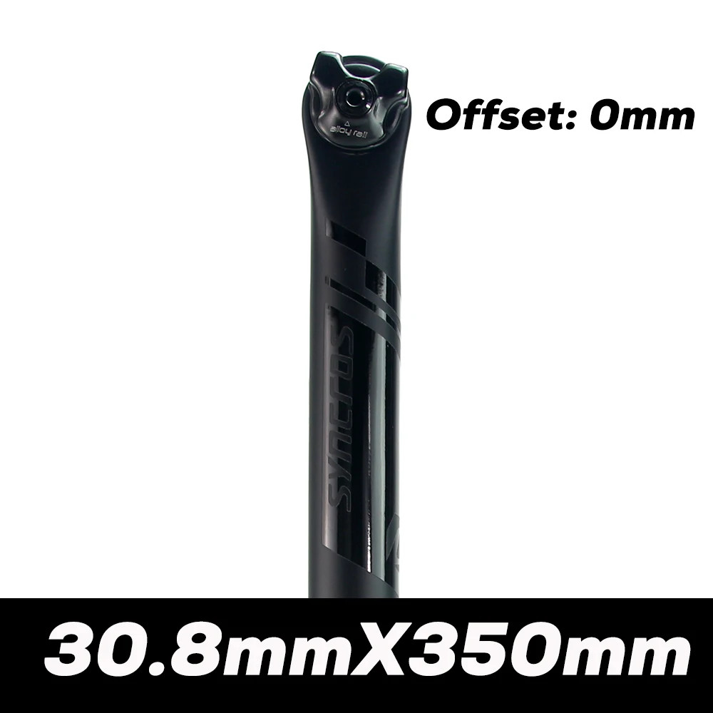 Carbon Cap Mountain/Road Bicycle Seat Post, 27.2mm/30.8mm/31.6mm, 0/20° Offset