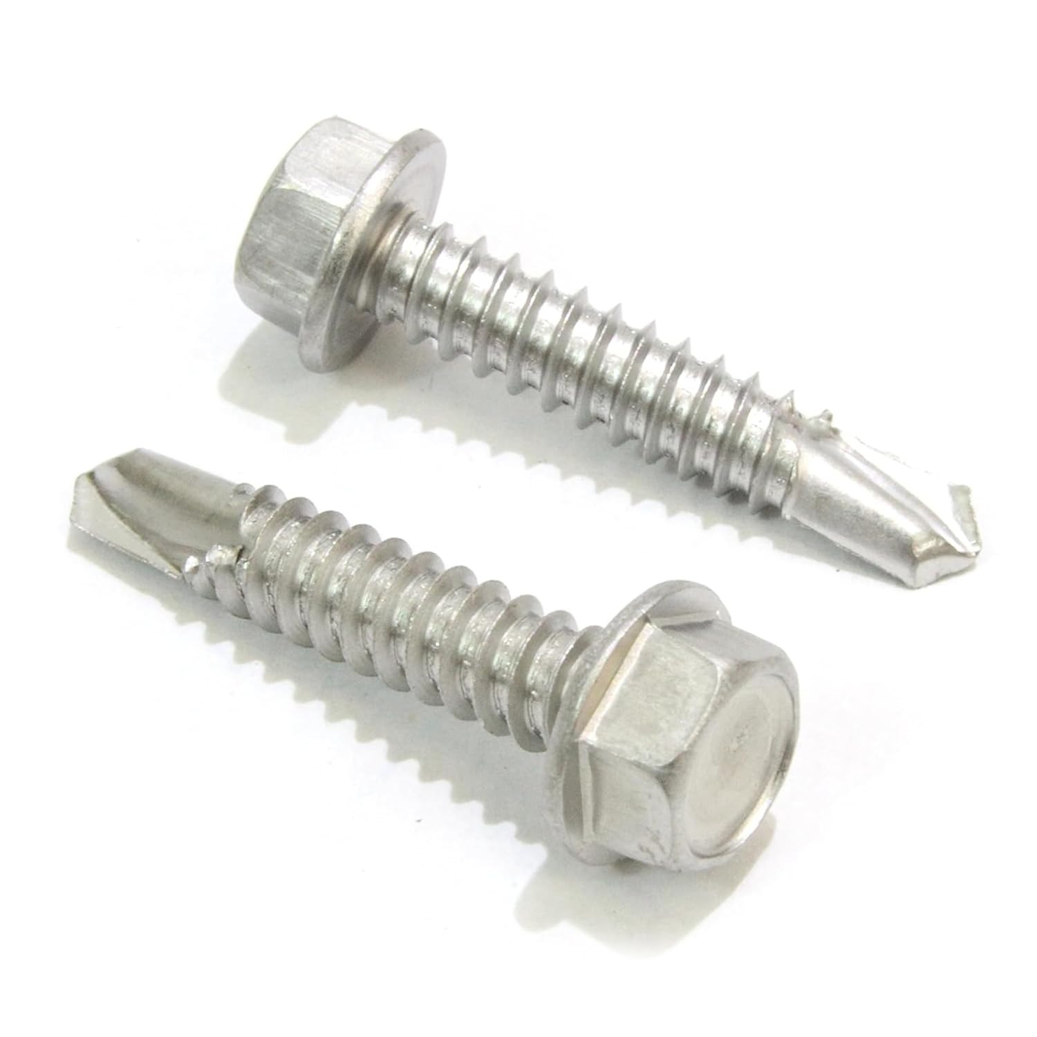 #10 X 1-1/2-Inch Stainless Steel TEK Screws – Pack of 100 Self Tapping Screws –