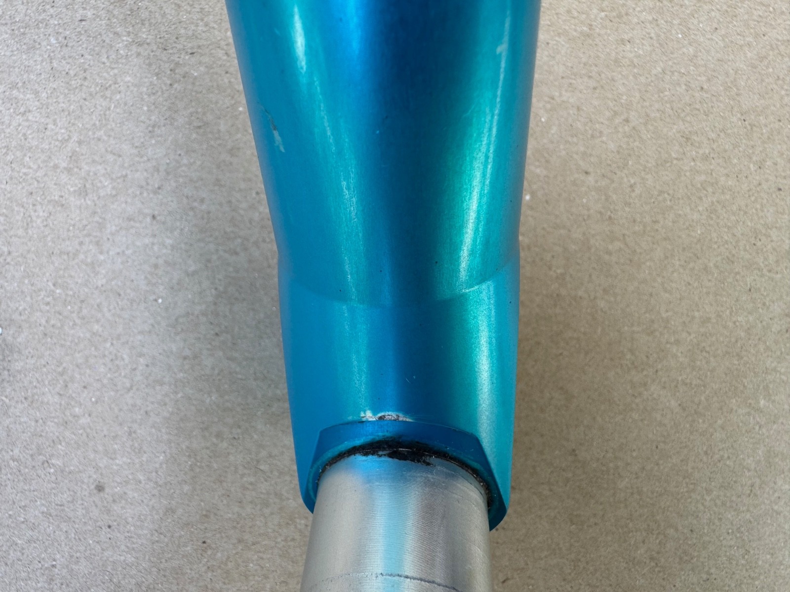 Ringle MTB Stem 135mm 25.4 0 Rise Tuquoise Purple Annodized