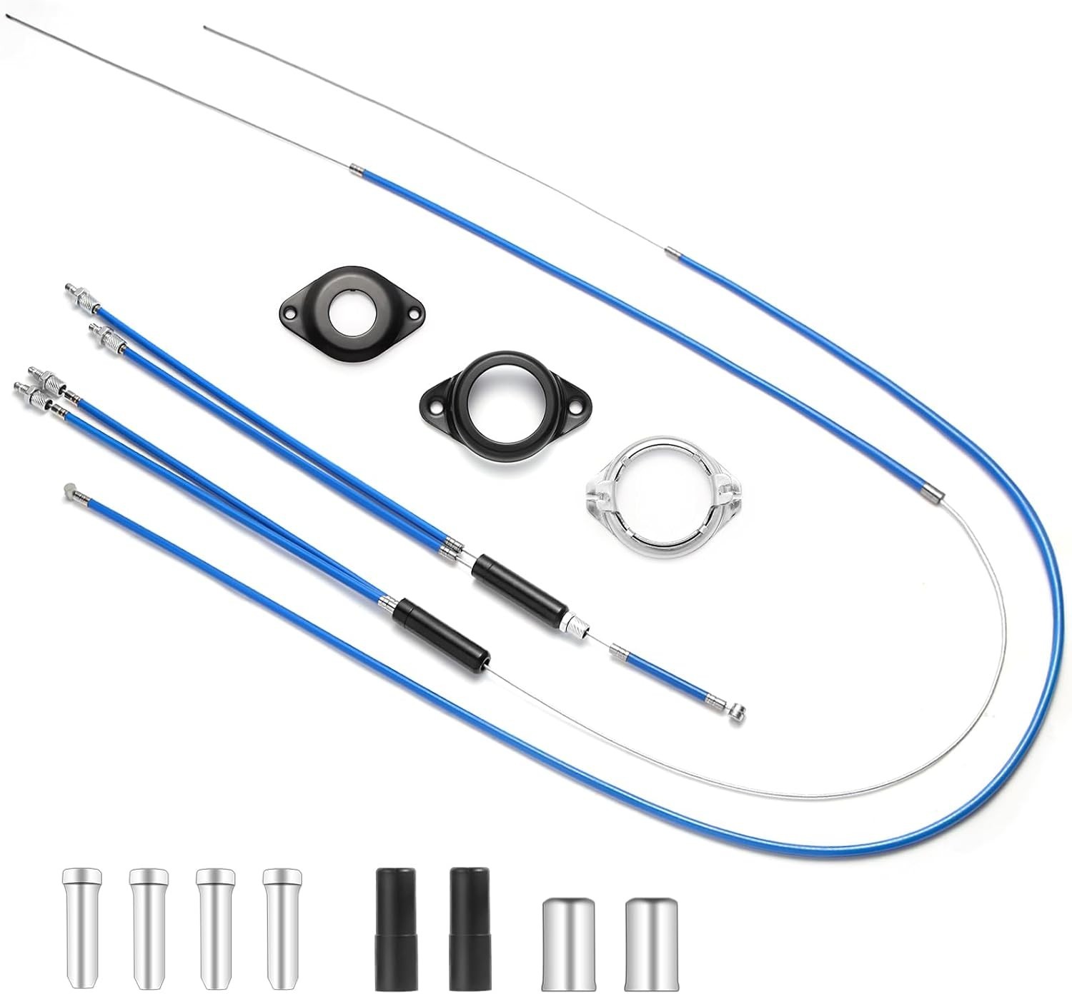 BMX Bike Gyro Brake Cables Kit – 1 Set Front + As shown in the figure, blue