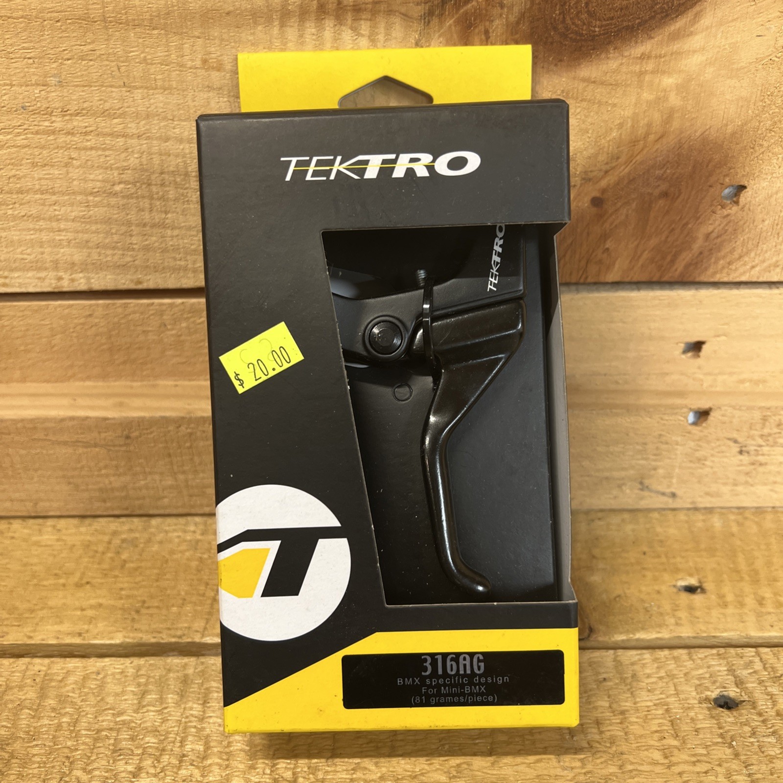 Tektro 316AG BMX Specific For Mini-BMX 2-Finger Brake Levers (Black)
