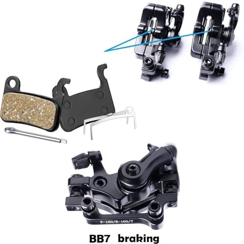 Bike Disc Brake Kit with 2x 160mm Rotors, Calipers & Levers for Road/Mountain