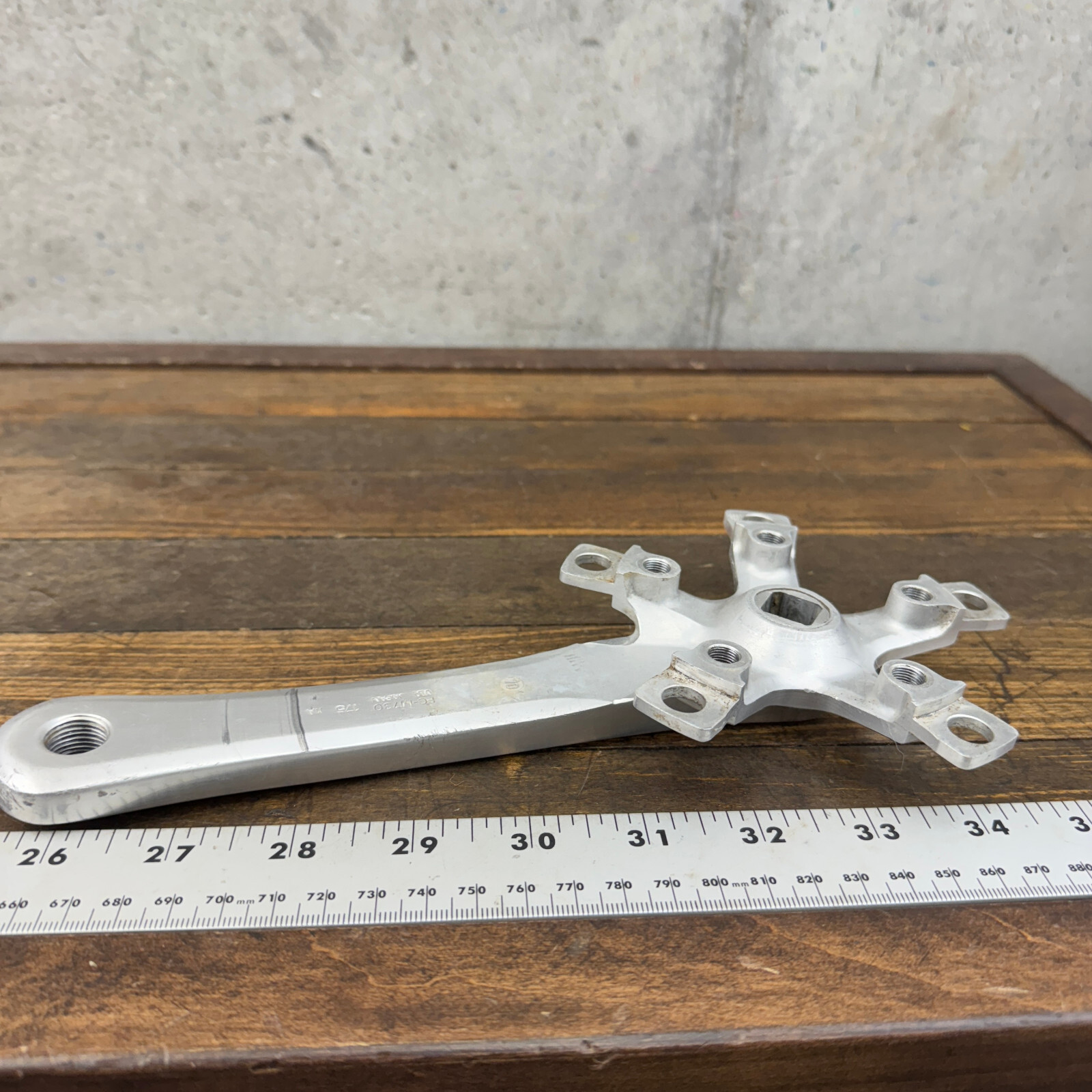 Vintage Shimano Deore XT FC-M730 Crank Arm RIGHT 175 mm Pantograph SG 1990s S2
