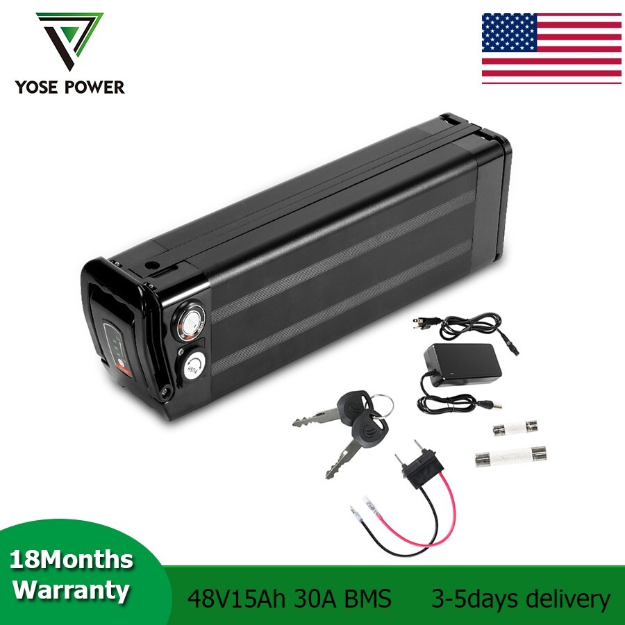 48V 15Ah SilverFish Ebike Battery 1000W Electric Bike Lithium Battery 48V