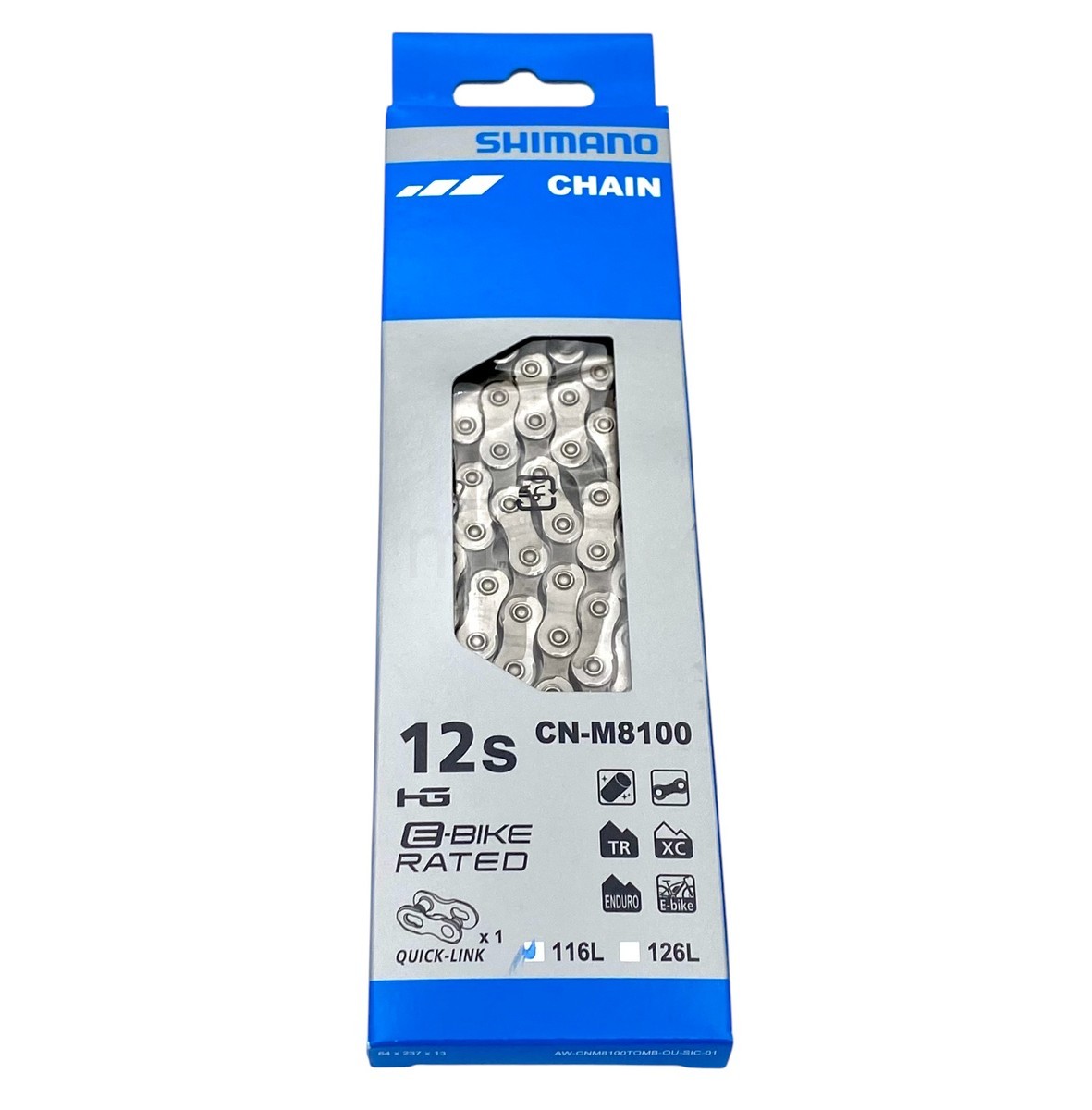 Shimano Deore XT CN-M8100 116L 12 Speed MTB,e-Bike Chain SIL-TEC W/ Quick link