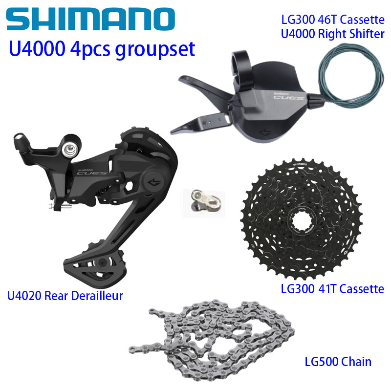 Shimano CUES U4000 4PCS 9 speed Groupset 36/41/46T Trail MTB