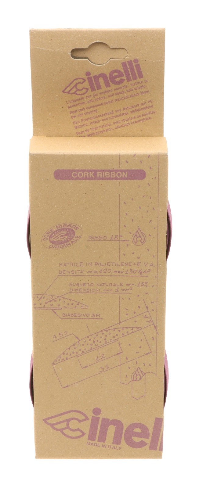 Cinelli Cork Ribbon Original Handlebar Tape Road Bike Violet NEW NOS NIB
