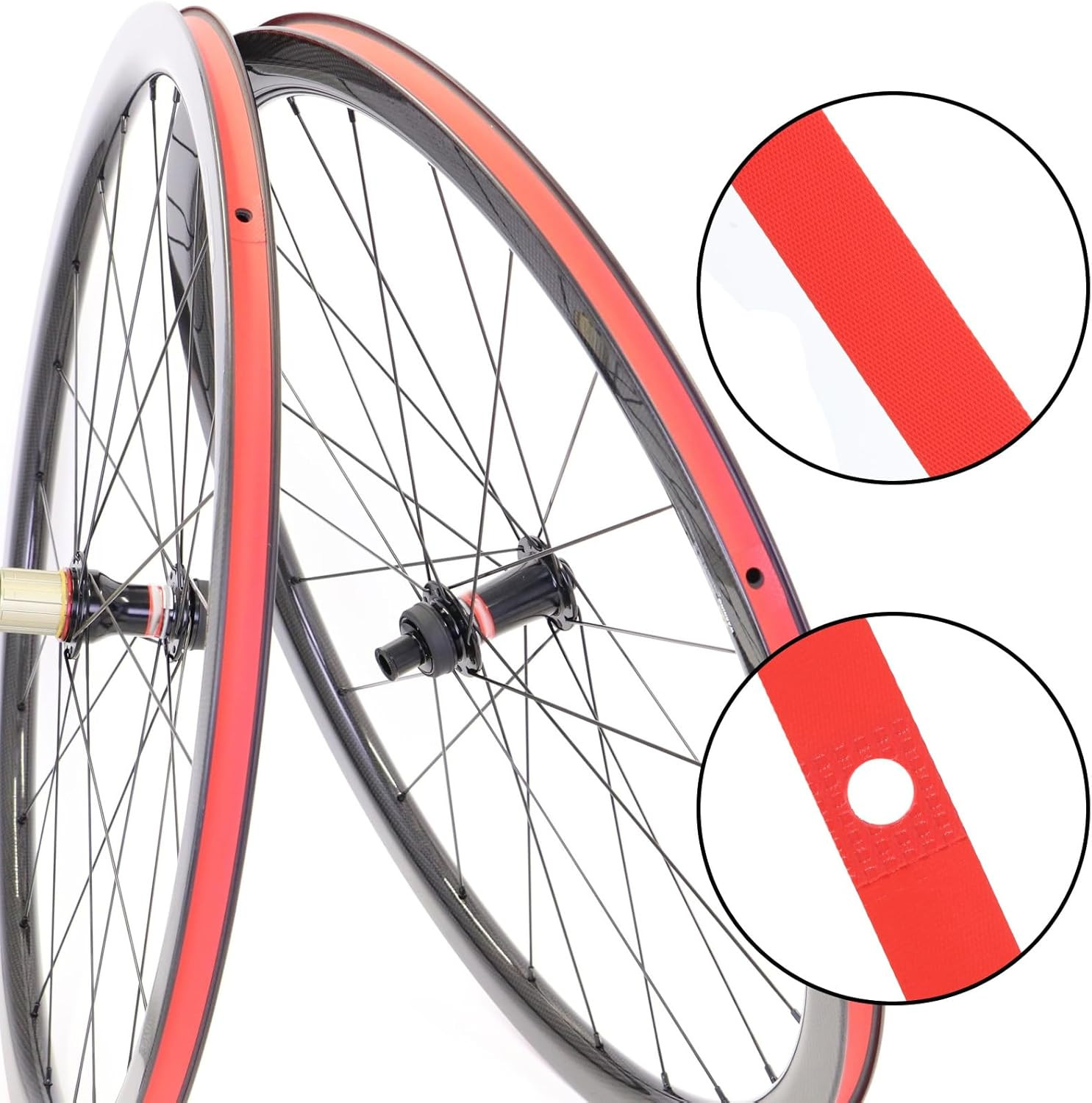2 Pack Bicycle Rim Liner Rim Tape 26 Inch Bike Rim Strip High Pressure & Punctu