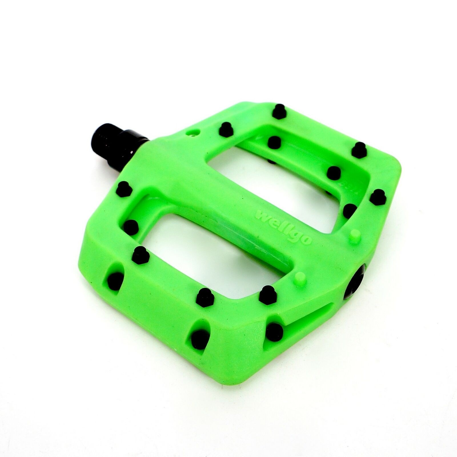Wellgo 9/16″ Nylon Composite Flat Platform Pedals BMX MTB Bicycle 16-Pin Sealed