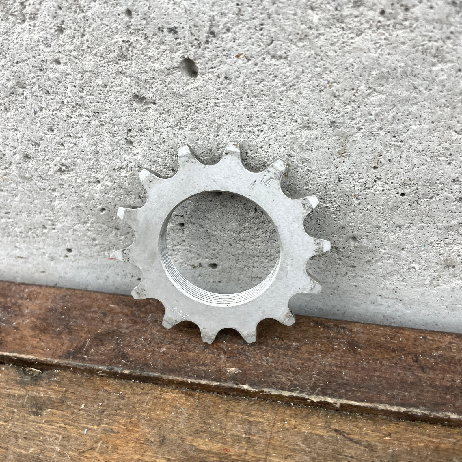 Vintage Alloy Track Cog 14 Tooth Aluminum English Threaded Fixie Single Eroica