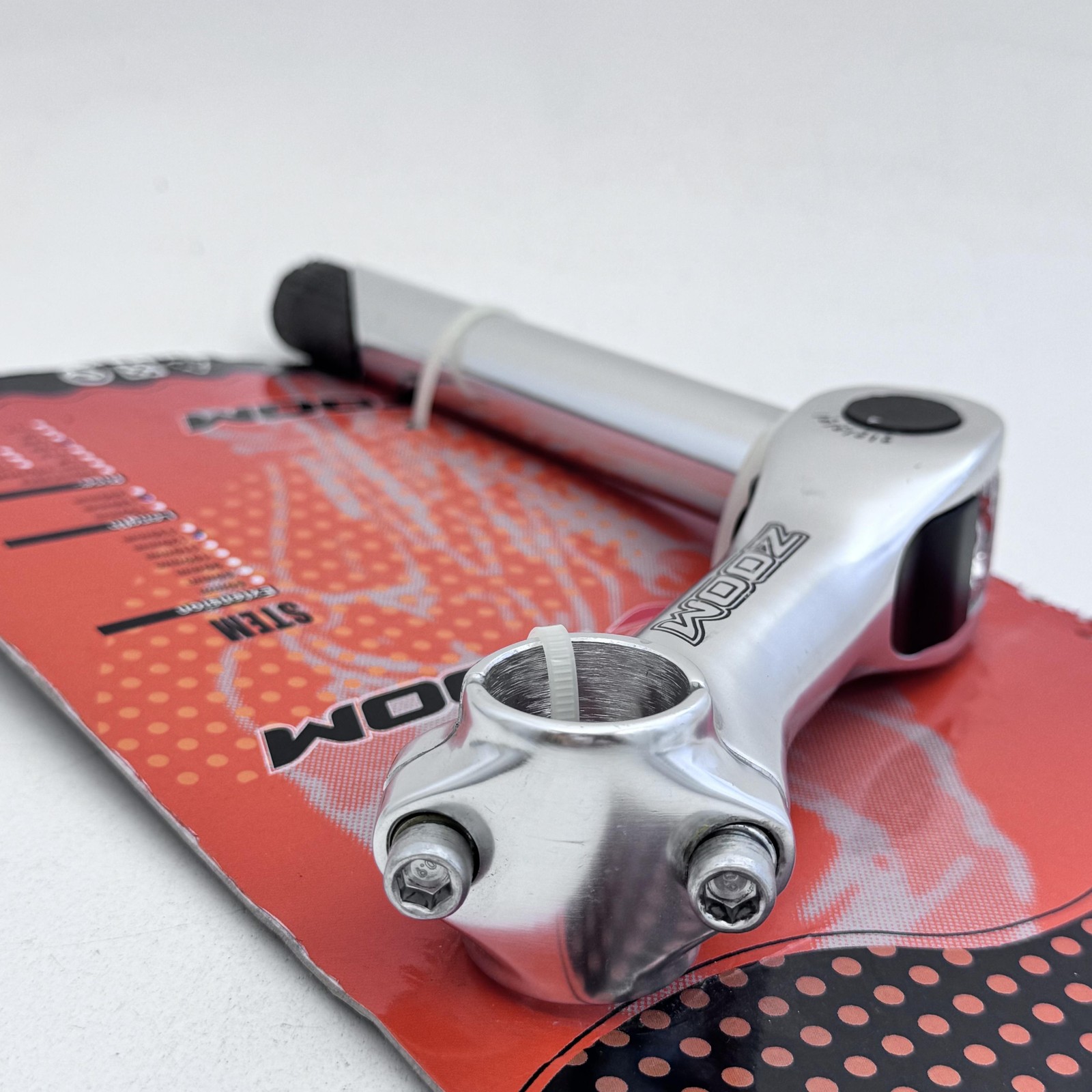 Zoom Quill Stem Adjustable 1 1/8in 25.4 120mm X 180mm +20° Rise Silver Bike A69