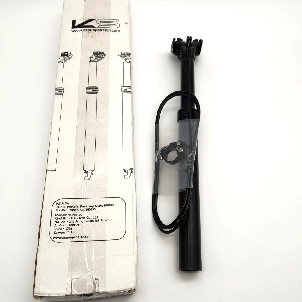 2018 KS E30i 430mm Dropper Seatpost 31.6mm Clamp 125mm Travel Black OPENED