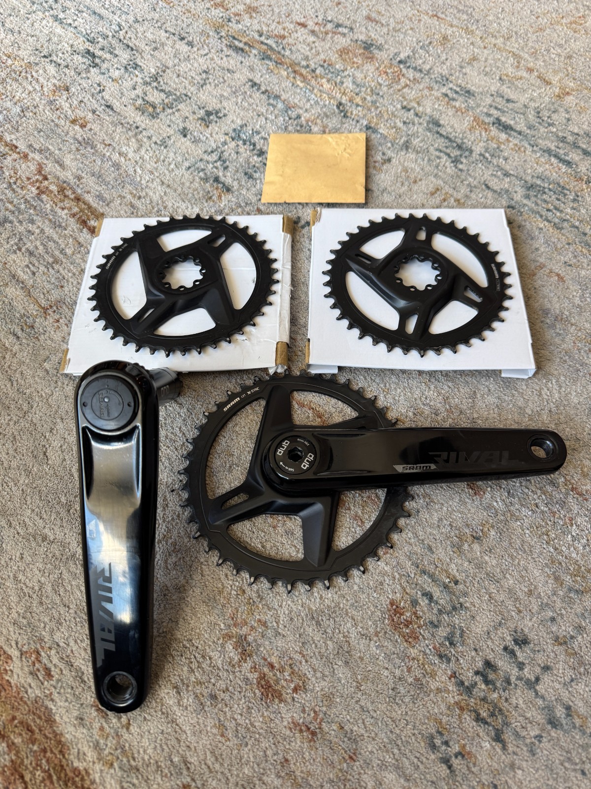 SRAM Rival 1 170mm 42/40/38-Tooth X-Sync Crankset + Power Meter
