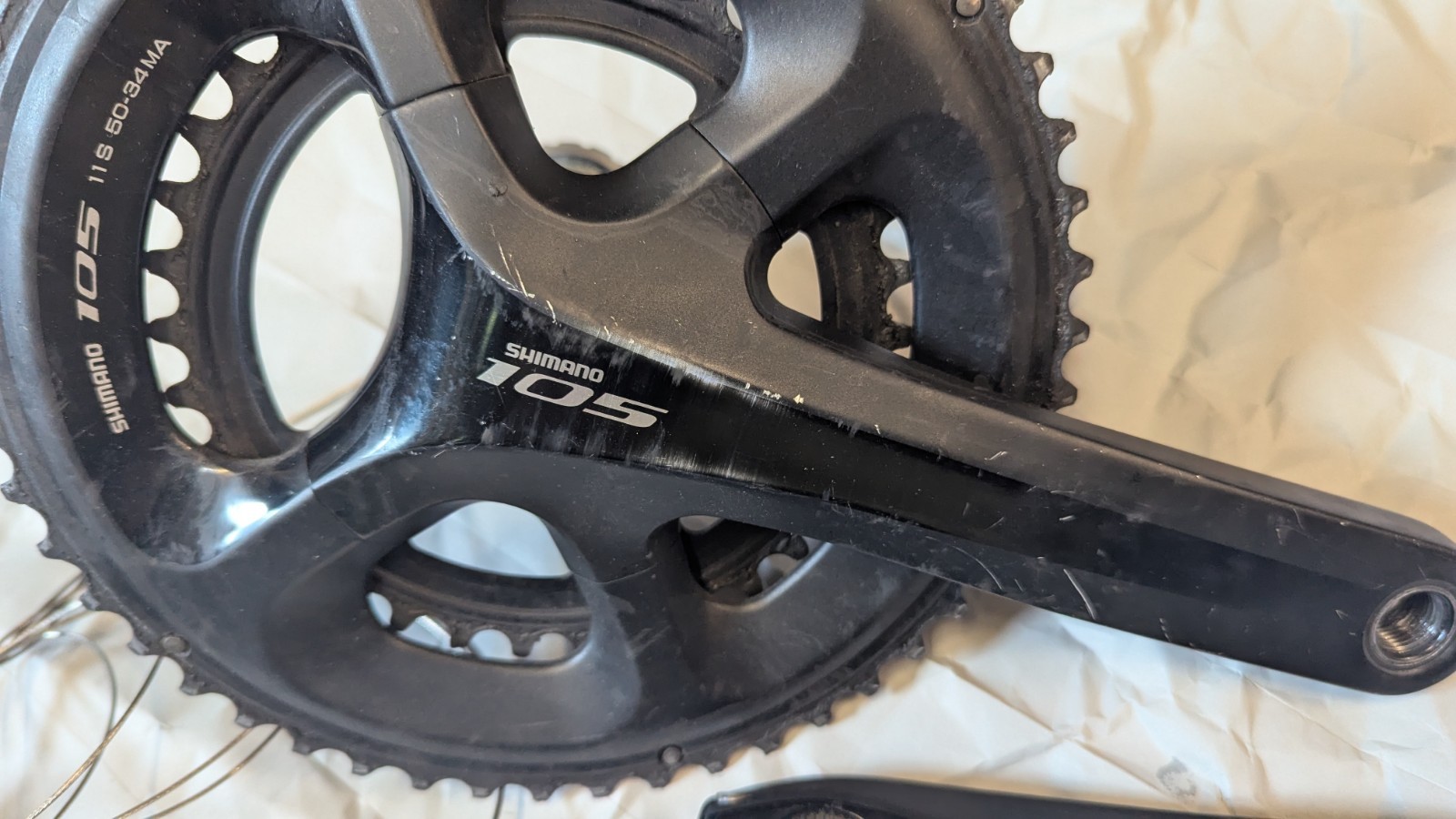 Shimano 105 5800 11 Speed Groupset Black, 50.34t, 172.5mm, 11-34t, Good Used