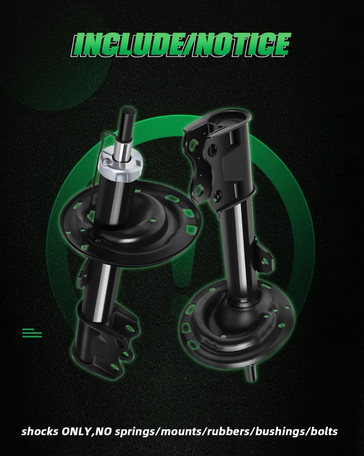 Rear Shock Absorbers Strut Assembly Fit Highlander 2008-2016 Venza 2013-2016