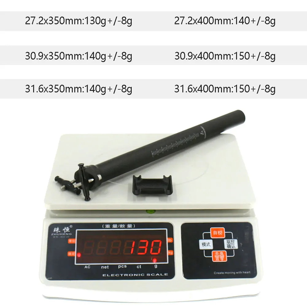 ELITA ONE Carbon Fiber Seatpost for MTB/Road Bike 27.2/30.9/31.6mm Diameter