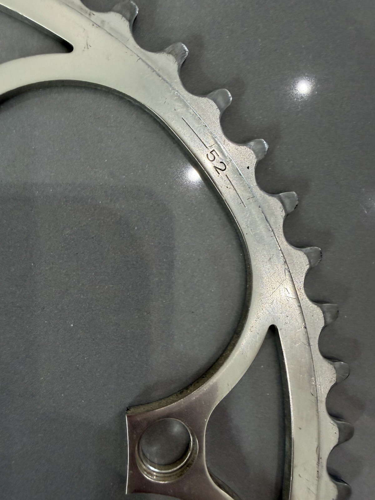 CAMPAGNOLO CHAIN RING 52 TOOTH SILVER 7, 8, OR 9 SPEED