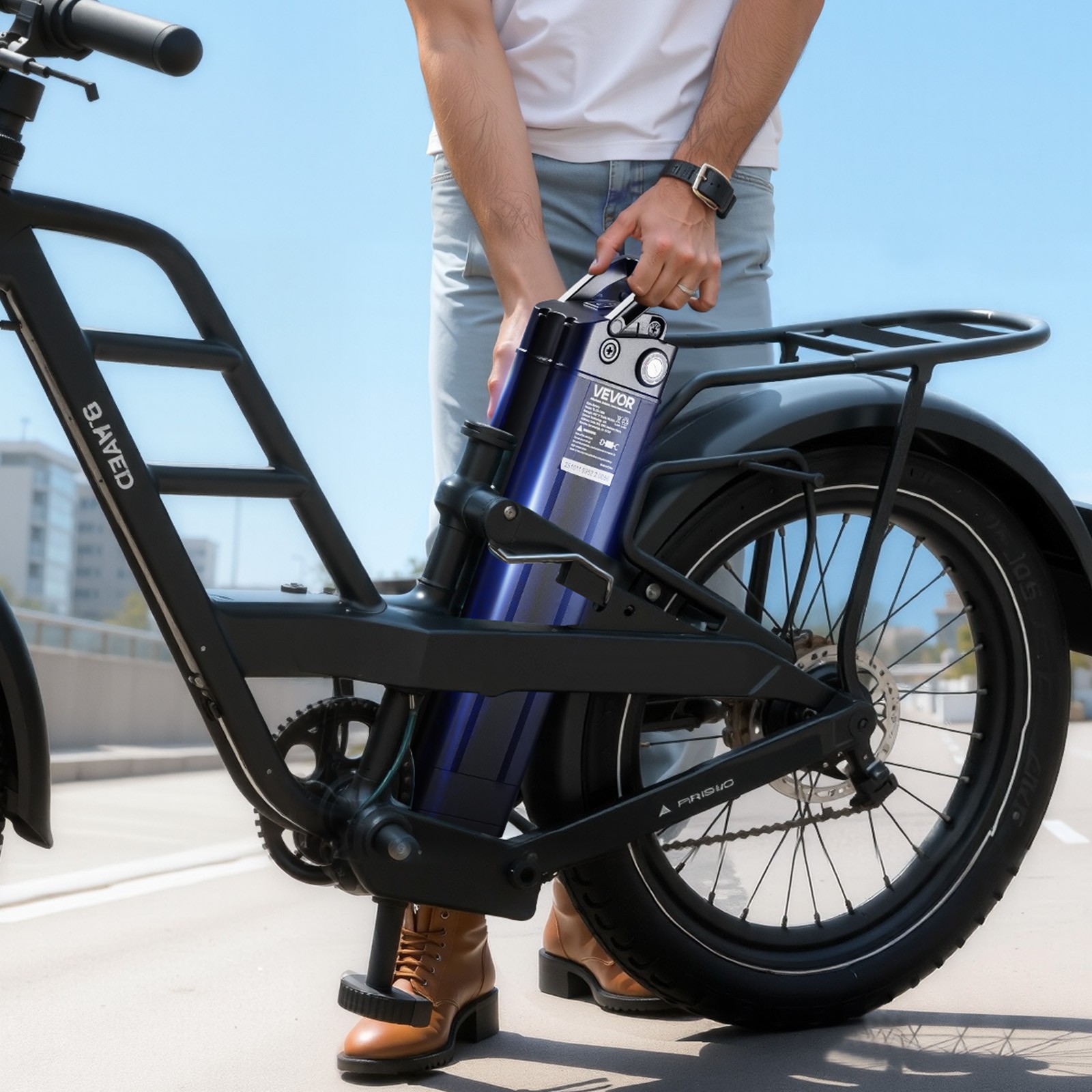 VEVOR Ebike Battery Electric Bike Lithium Battery 48V 15.6Ah for 1000W Motor BMS