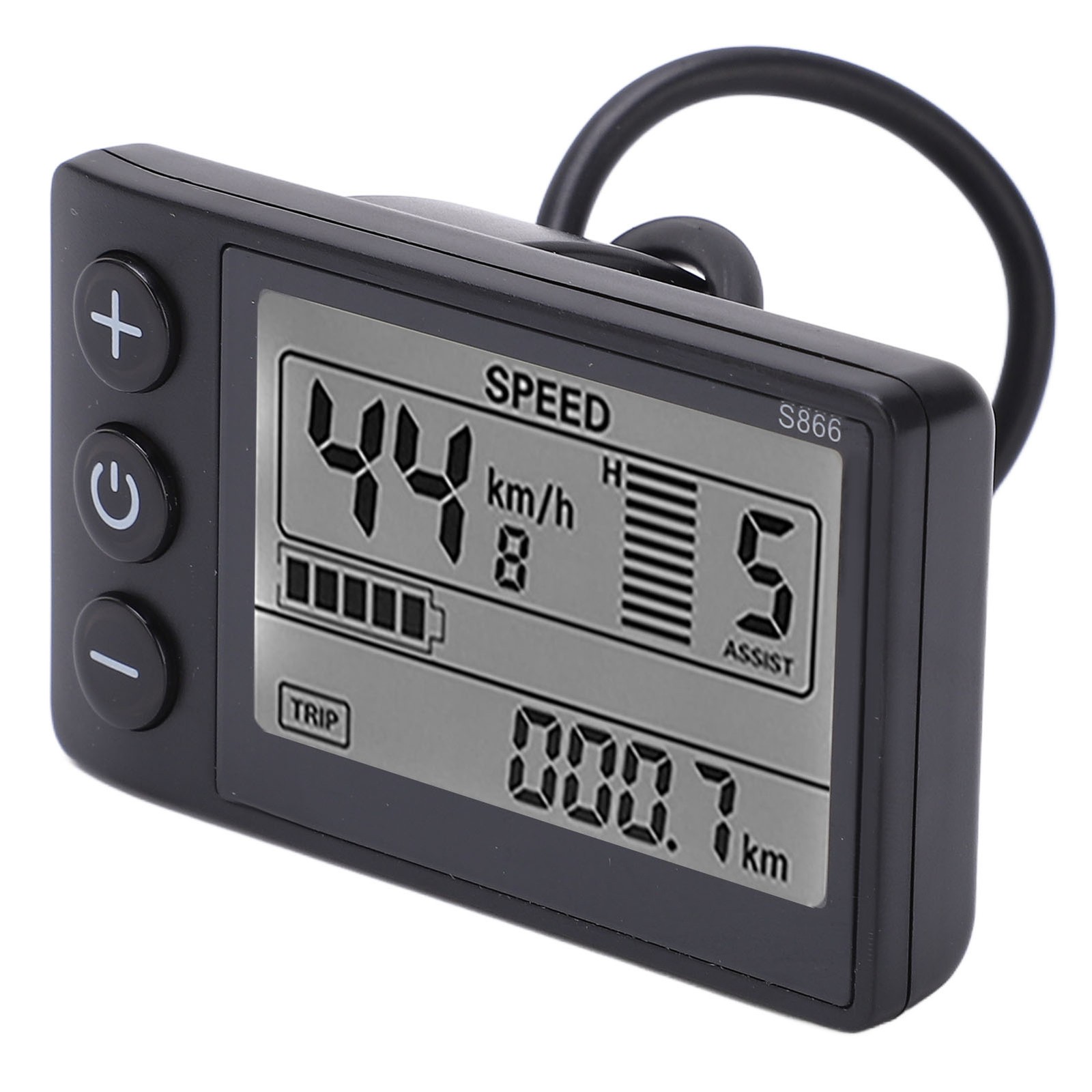 Electric Cycle S866 LCD Display Meter 24V 36V 48V Control Panel with Water Resis