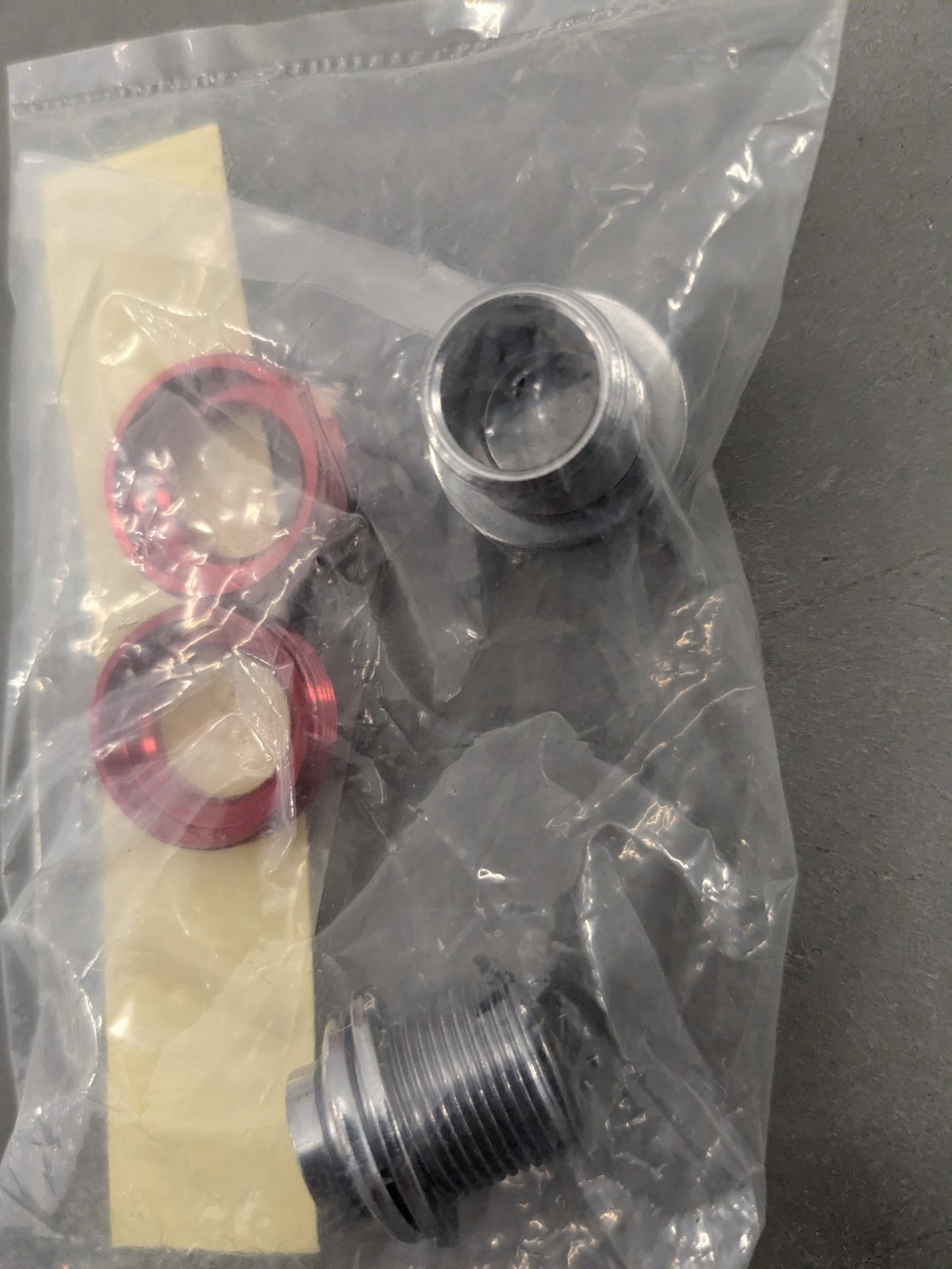 Chaser Retro Vintage CNC Crank Bolt w Extractor New Red Hollow Spindle Bicycle