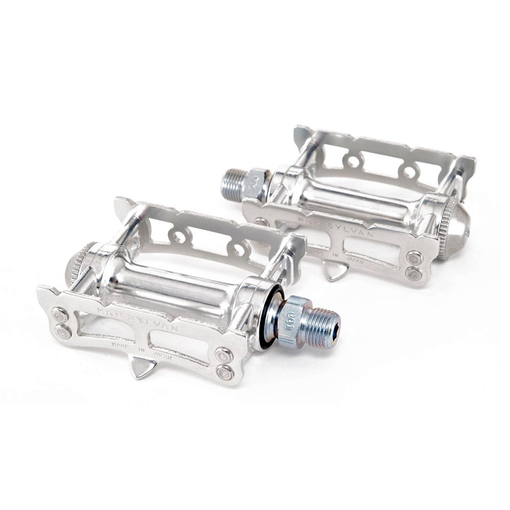 MKS Japan Sylvan Pedals Silver 9/16 Road Track Fixed Gear Tour Bicycle Bike
