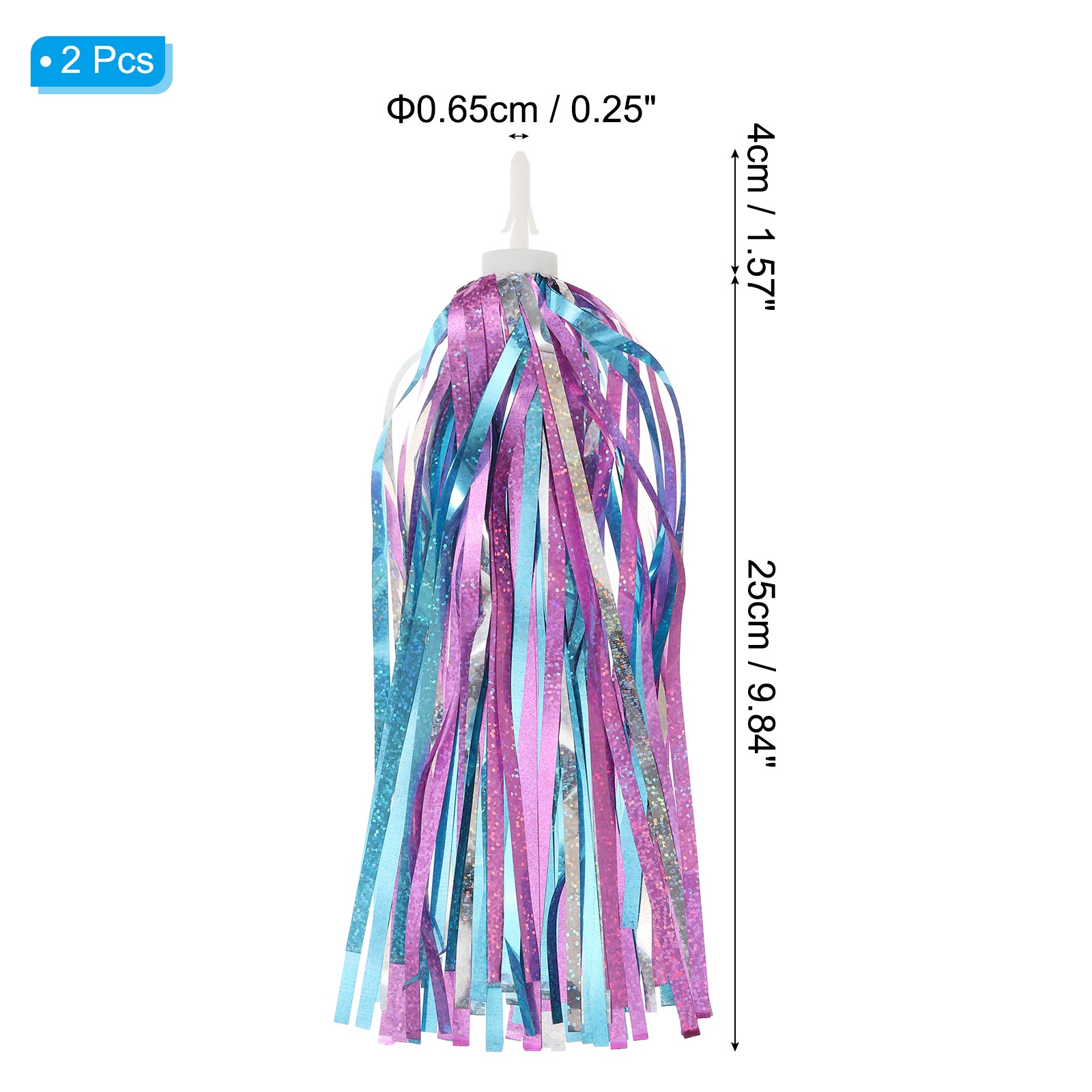 Bike Streamers Scooter Handlebar Tassels Grips Ribbon Blue Pink