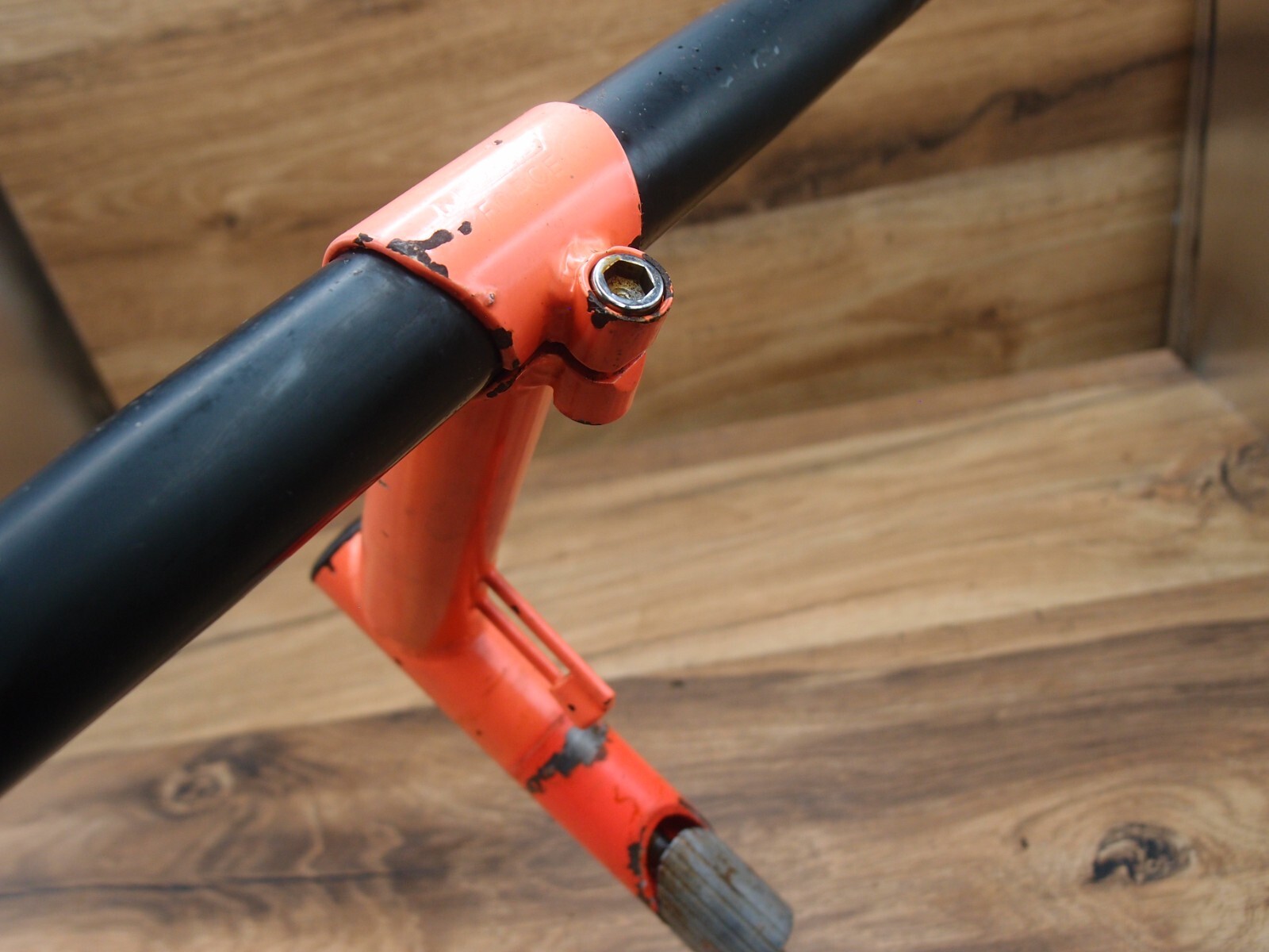 1989 MTB steel quill stem Ritchey Force by nL 25.4 mm + steel flat bar by nL