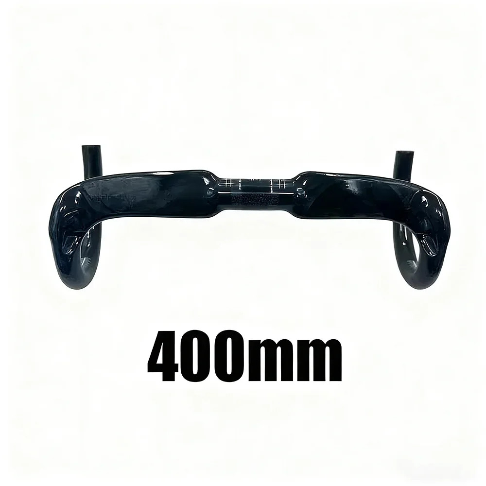 Full Carbon Road Bike Handlebar Gloss Black Top 31.8*380/400/420/440mm
