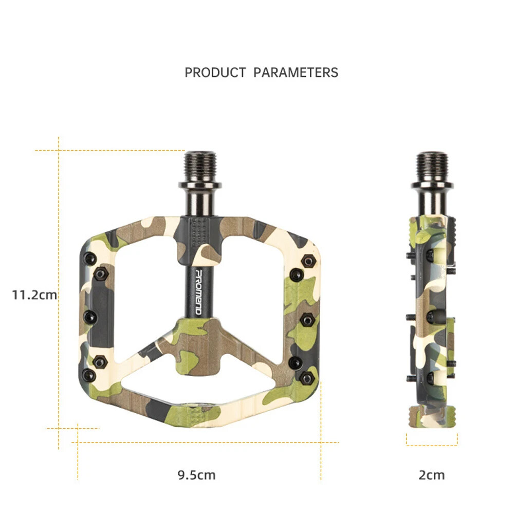 PROMEND Ultralight Nylon Bicycle Pedals 3 Bearing BMX Road MTB Bike Pedals 9/16″