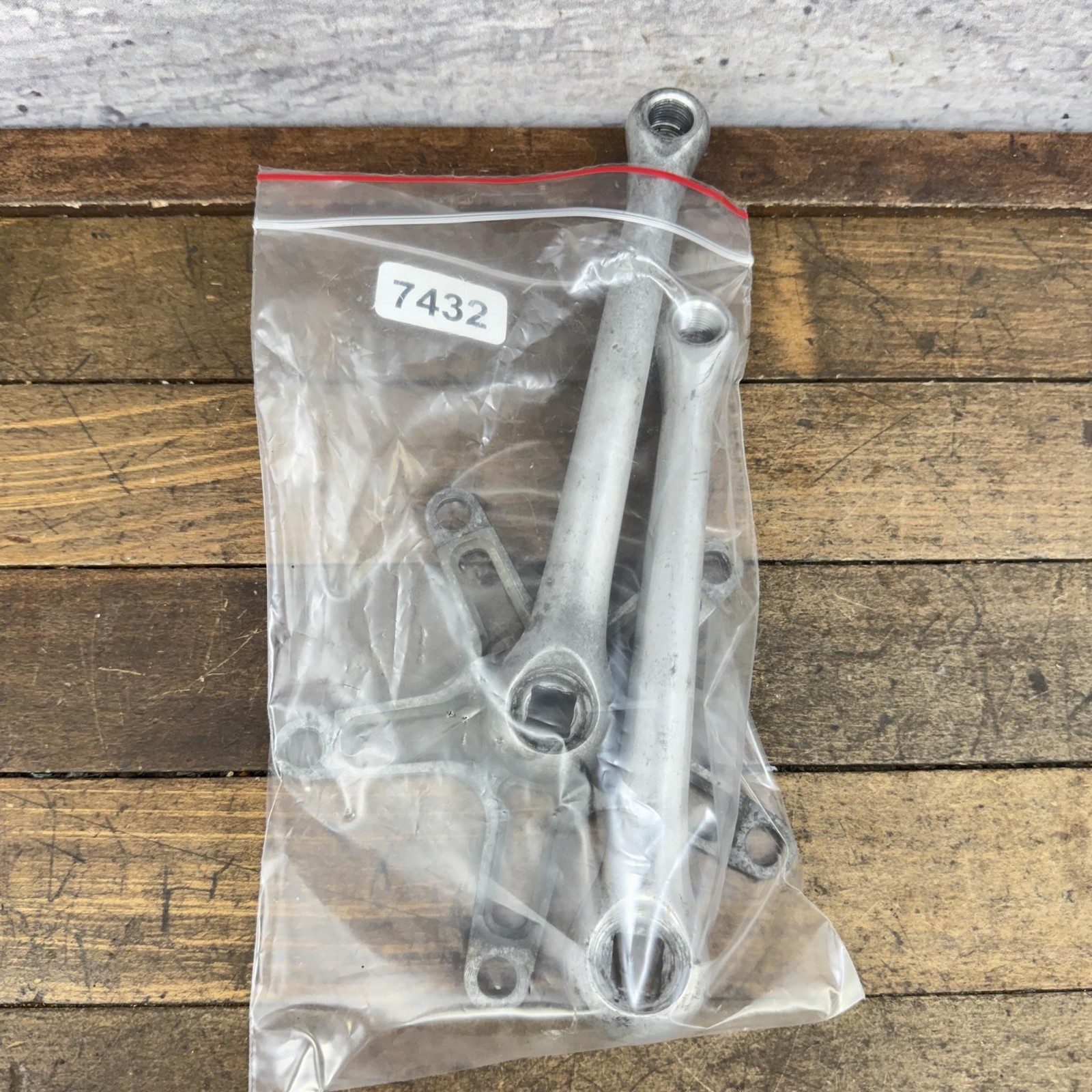 Vintage Topline Crankset 175 177 Crank 130 BCD Square Taper Road Bike Alloy Arms