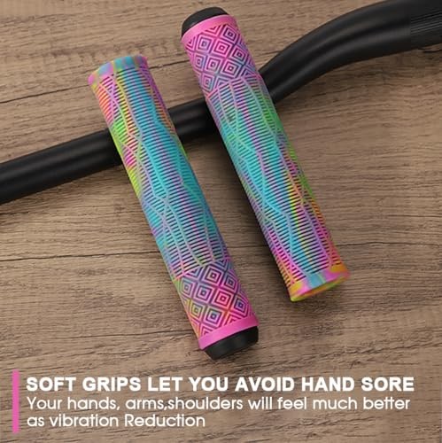 Scooter Grips – Mixed Cool Bike Bicycle Scooter Handlebar Grips | B Rainbow
