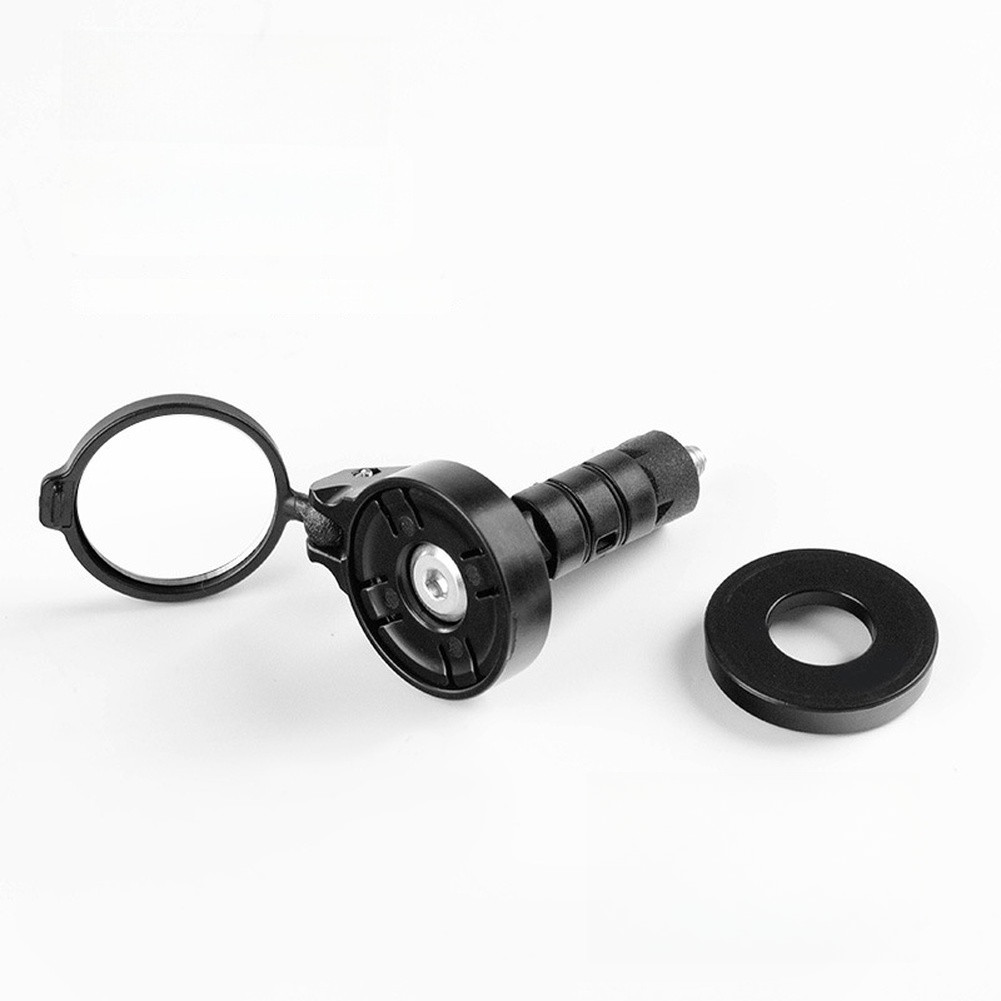 Clear Acrylic Bike Rearview Mirrors 2 Pcs 30mm Diameter 360 Degree Adjustment