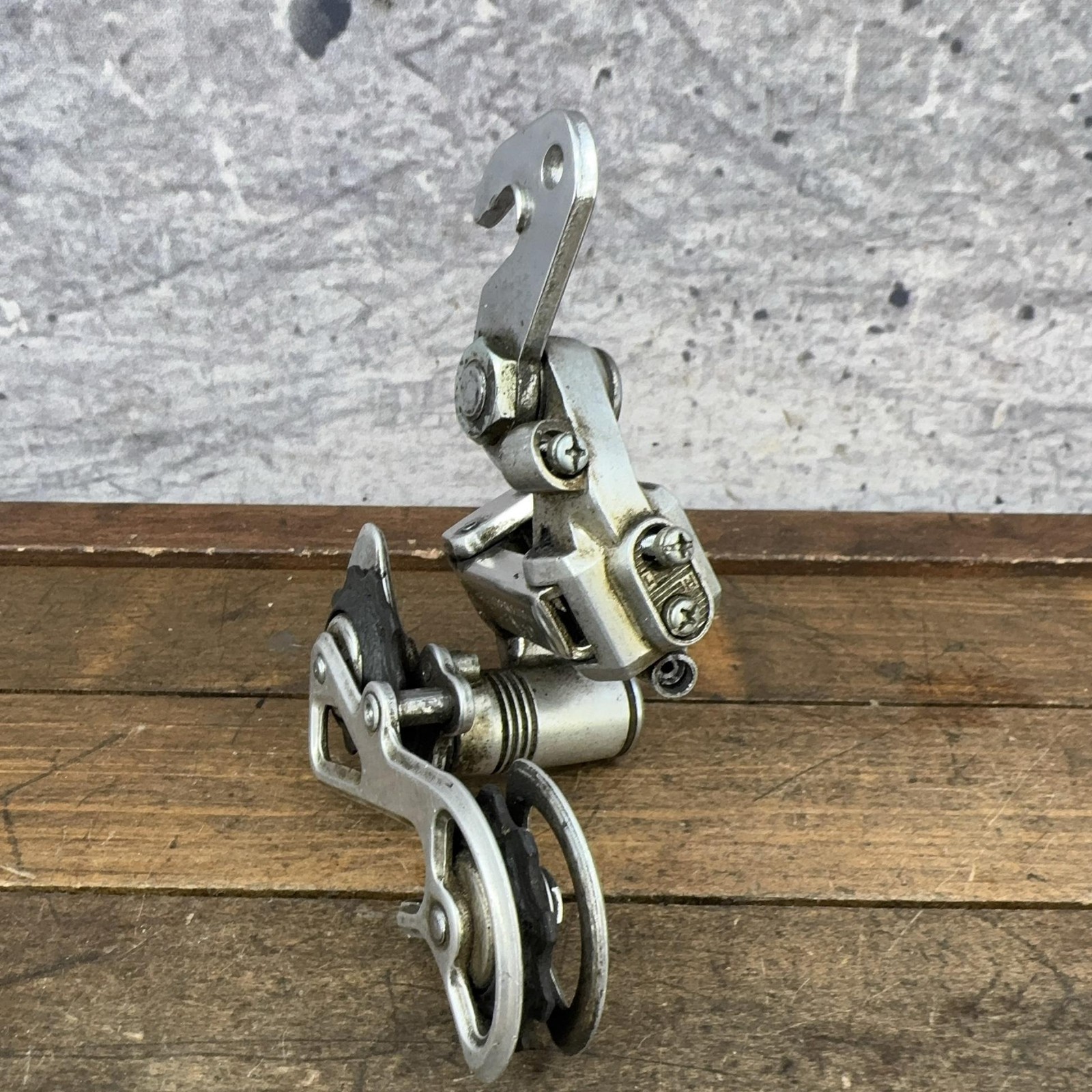 Vintage Fuji VX Rear Derailleur Short Cage Hanger Silver Japan 80s Road Bike