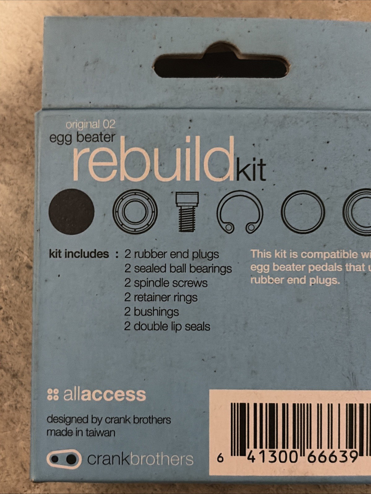 New Crankbrothers 2002 Egg Beater Pedal Rebuild Kit