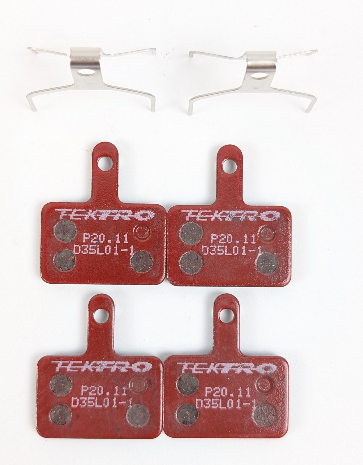 2 Pairs Tektro P20.11 Disc Brake Pads Resin Shimano B01S B05S MT200 Compatible